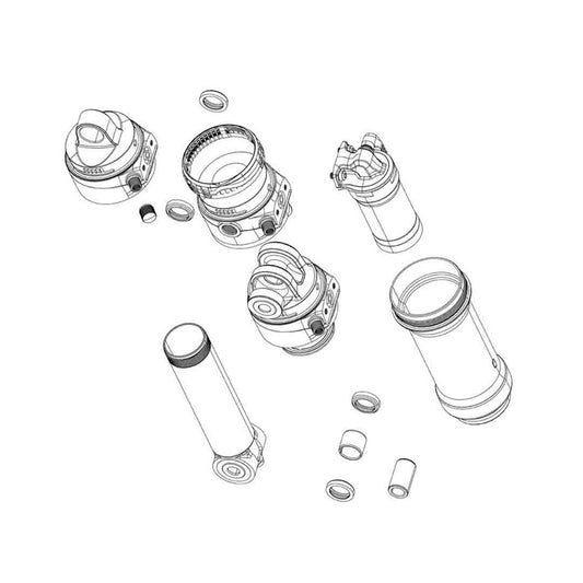 RockShox Shock Mounting Hardware 3pc 1/2" - 8x30.0
