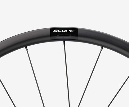 Scope S3 Carbon Road Tubeless Disc Wheelset - Black