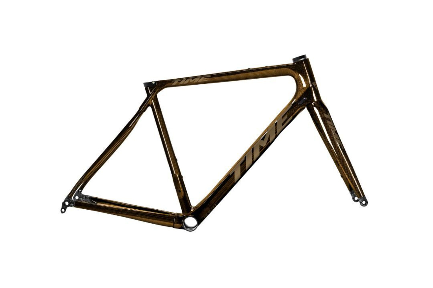 TIME ADHX Gloss Amber Gravel Frameset