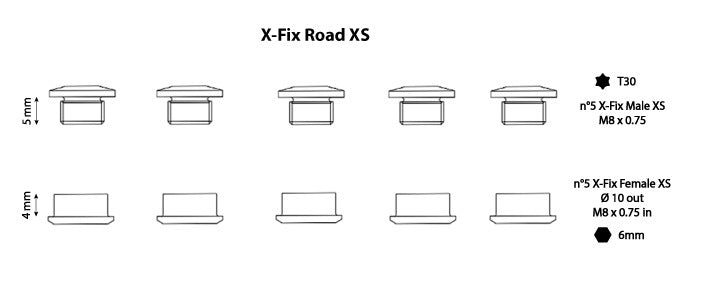 Carbon-Ti X-Fix Chainring Bolts