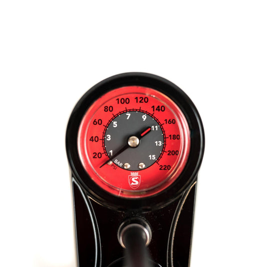 Silca Pista Floor Pump 220psi - Red