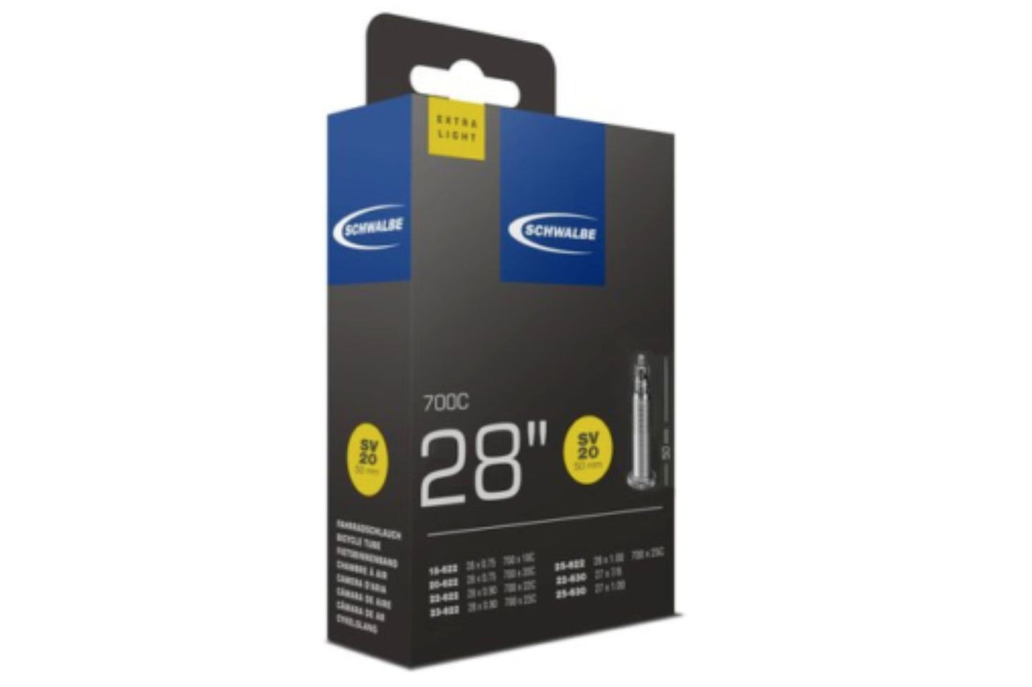 Schwalbe 28" Road Tube Extra Light 80mm