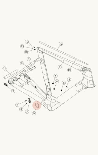 Factor CDP-01-CHAINSTAY / Downtube Protector Plate