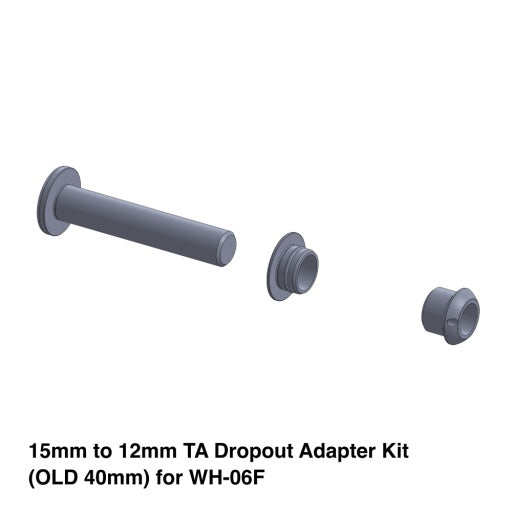 Black Inc 15MM To 12MM TA Dropout Adapter Kit (old 40MM) For WH-06F