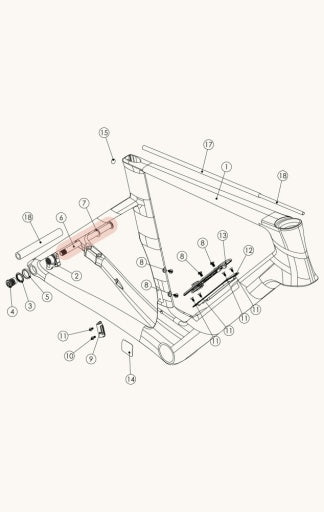 Factor 142 UDH M12X1.0 / 165.5L Rear Axle For Road, Gravel