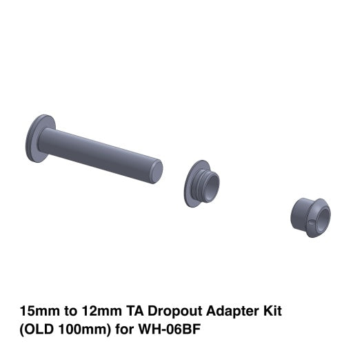 Black Inc 15MM To 12MM TA Dropout Adapter Kit (old 100MM) For WH-06BF